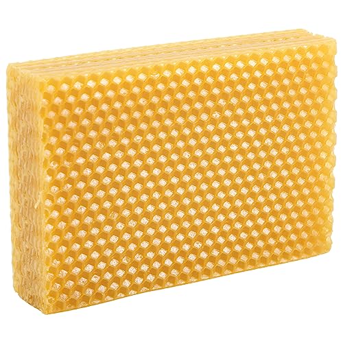 Cpolebev 30 StüCke Wabengrundlage Bienen Wachs Grund BläTter Papier Kerzen Herstellung Bienen Wachs Flocken Imkerei Werkzeug Teile von Cpolebev
