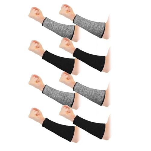 Cpolebev 4 Paar Schnittfeste Armschutzärmel, Schutzstufe 5, Sicherheitsschutzärmel für Männer und Frauen Cpolebev 4 Paar Schnittfeste Armschutzärmel, Schutzstufe 5, Sicherheitsschutzärmel für Männer und Frauen von Cpolebev