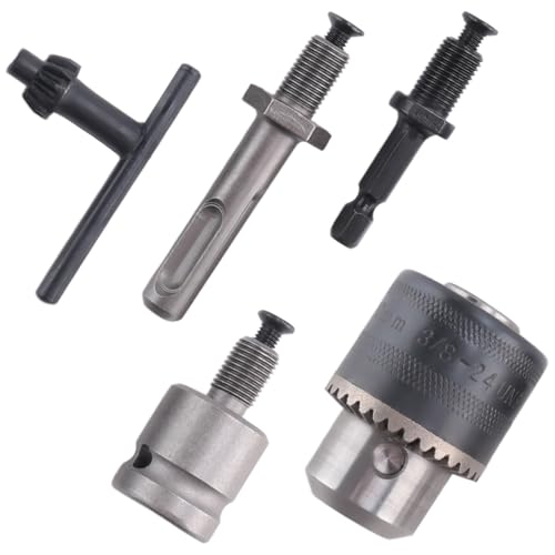 Cpolebev 5 StüCke 1,5-10 Mm 3/8-24UNF Bohr Futter Set Bohr Adapter GeäNderter Schrauber in Eletrische Bohr Futter Bohr Werkzeug Kits von Cpolebev