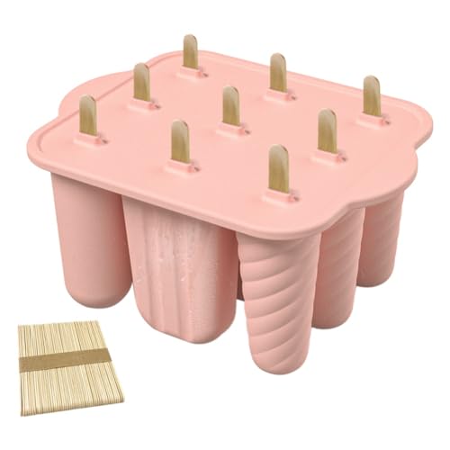Cpolebev 9-Loch-Silikon-EIS Am Stiel-Formen, Selbstgemachter EIS Am Stiel-Eisbereiter mit 50 Stück D Cpolebev 9-Loch-Silikon-EIS Am Stiel-Formen, Selbstgemachter EIS Am Stiel-Eisbereiter mit 50 Stück D von Cpolebev