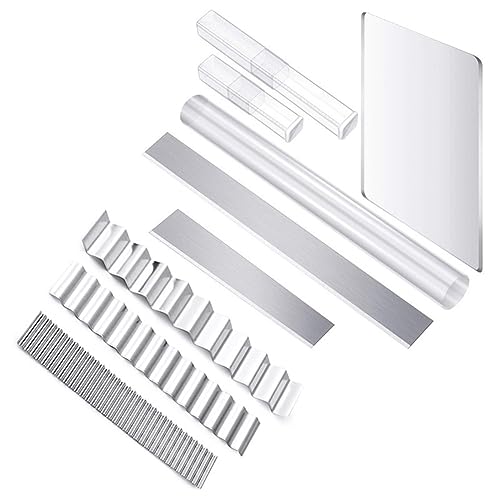 Cpolebev 9 Stück Roller-Acrylplatte DIY-Tonroller-Werkzeug zum Formen, Bildhauern und Modellieren Cpolebev 9 Stück Roller-Acrylplatte DIY-Tonroller-Werkzeug zum Formen, Bildhauern und Modellieren von Cpolebev