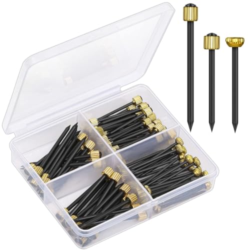 Cpolebev 90Pcs Bildaufhänge-Nagel-Set Kit 3 Größen Bildaufhänge-Nägel für Wanddekoration Aufhänge-Set für Bilderrahmen Haken für Gipskarton-Nagel-Set von Cpolebev
