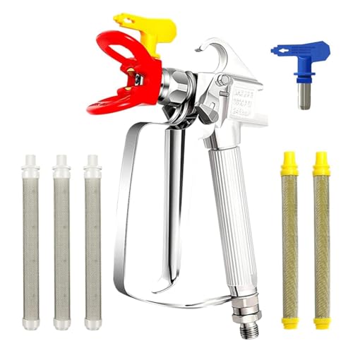 Cpolebev Airless-Farbspritzgerät-Set mit 2 517 Düsen und Düsenschutz, 5 Spritzfilter für Alle Airless-Farben von Cpolebev
