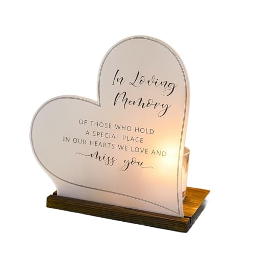 Cpolebev Beileidsgeschenke, Gedenkkerze Aus Acryl und, in Liebevoller Erinnerung, Hochzeitsschilder, Gedenkkerzen für Hochzeiten, Schild für Verlust Cpolebev Beileidsgeschenke, Gedenkkerze Aus Acryl und, in Liebevoller Erinnerung, Hochzeitsschilder, Gedenkkerzen für Hochzeiten, Schild für Verlust von Cpolebev