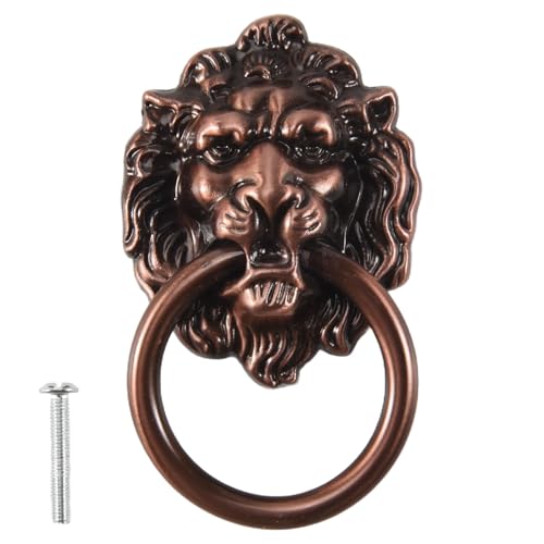Cpolebev Cpolebev (R) Klassischer Kupfer Ton Metall Loewenkopf Design Schublade Handgriff 2.5" von Cpolebev