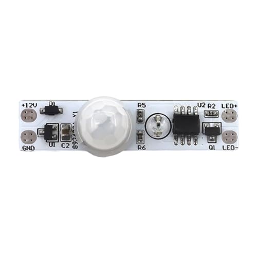 Cpolebev DC 5-24V 12V PIR Bewegungssensor-Schaltmodul Human-Bewegungssensor-Detektor-Controller-Schalmodul von Cpolebev