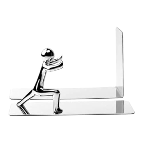 Cpolebev Kreatives Bücherregal Buchstützen Buchstützen zum Halten Von Büchern Gusseiserne Buchstützen Buchstützen Schwere Buchstützen Dekorative, Leicht zu Benutzen von Cpolebev