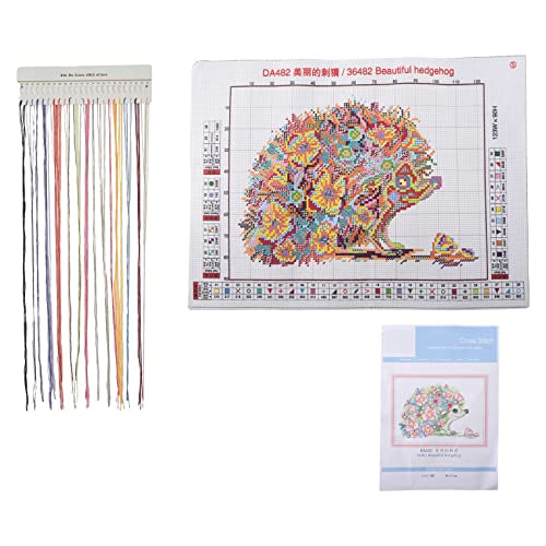 Cpolebev Kreuz Stich Kits Gestempelt für Erwachsene AnfäNger Kinder 11CT DIY Stickerei Hand Arbeit Kit - SchöNe Igel 38X 27Cm Cpolebev Kreuz Stich Kits Gestempelt für Erwachsene AnfäNger Kinder 11CT DIY Stickerei Hand Arbeit Kit - SchöNe Igel 38X 27Cm von Cpolebev