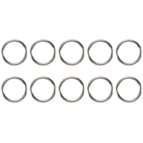 Cpolebev Makramee Ringe Aus Metall 2 für Makramee Pflanzen AufhäNger Makramee Saty 10 Packungen Metall O Ringe Schnalle für Makramee Handwerks Ring von Cpolebev