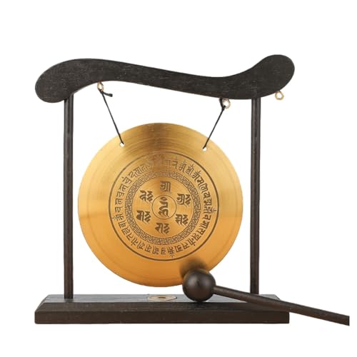 Cpolebev Mini-Desktop-Gong-Tisch, Schlaginstrument, Becken, Gongs mit Schlägel für Heimdekoration, Einweihungsgeschenk-B, Einfache Installation, Einfach zu Bedienen Cpolebev Mini-Desktop-Gong-Tisch, Schlaginstrument, Becken, Gongs mit Schlägel für Heimdekoration, Einweihungsgeschenk-B, Einfache Installation, Einfach zu Bedienen von Cpolebev