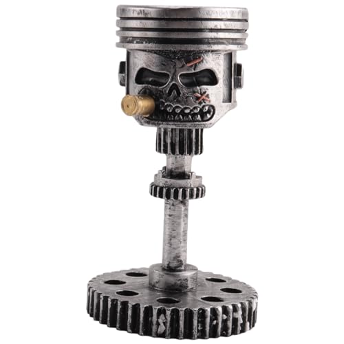 Cpolebev Schnitzkolben-Schädel-Skulptur, Kopf-Statue, Büro, Zuhause, Tisch, Geschenke, Halloween Cpolebev Schnitzkolben-Schädel-Skulptur, Kopf-Statue, Büro, Zuhause, Tisch, Geschenke, Halloween von Cpolebev