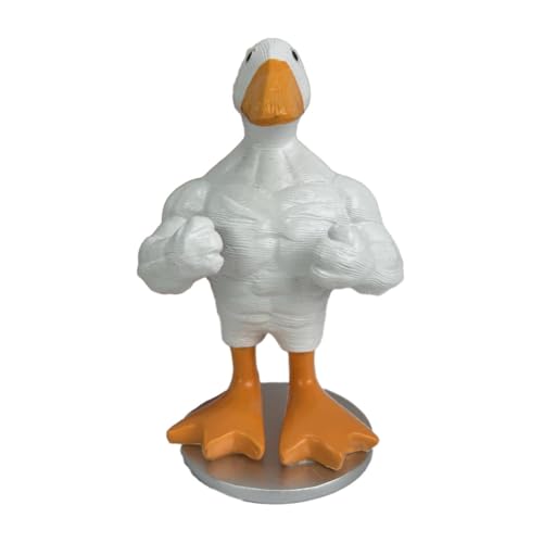 Cpolebev Stehende Muskelgans-Statue Als Heimdekoration, Hängeregal, Tisch- und Schreibtisch-Ornament, Lustige Schlafzimmerdekoration, Einweihungsgeschenk von Cpolebev