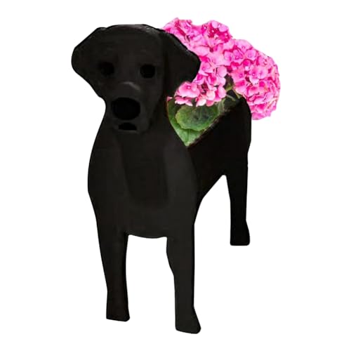 Cpolebev Süßer Blumentopf mit Hundemotiv für Den Garten, Blumentopf mit Hundemotiv, Geburtstagsgeschenk, Fürs Büro, Innen-/Außendekoration, Schwarz Cpolebev Süßer Blumentopf mit Hundemotiv für Den Garten, Blumentopf mit Hundemotiv, Geburtstagsgeschenk, Fürs Büro, Innen-/Außendekoration, Schwarz von Cpolebev