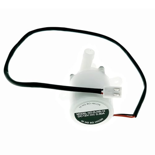 Cpolebev ZLWB-12 HZB-12A/25BF Kleine Haushalts-Eiswürfelbereiter-Wasserpumpe für HZB-50/HZB-80/HZB-13F Eiswürfelbereiter-Maschine DC12V 0,3A von Cpolebev