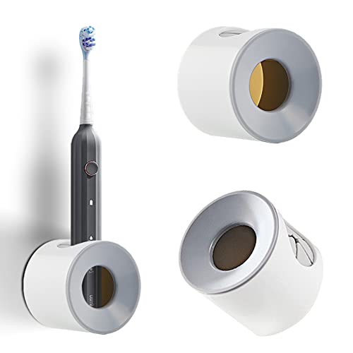 2Pcs Elektrische Zahnbürstenhalter für Badezimmer, Zahnbürstenhalter Wandmontage, Caddy für Zahnbürste, Zahnbürstenhalter für Kinder (Grau) von Cpvbobul