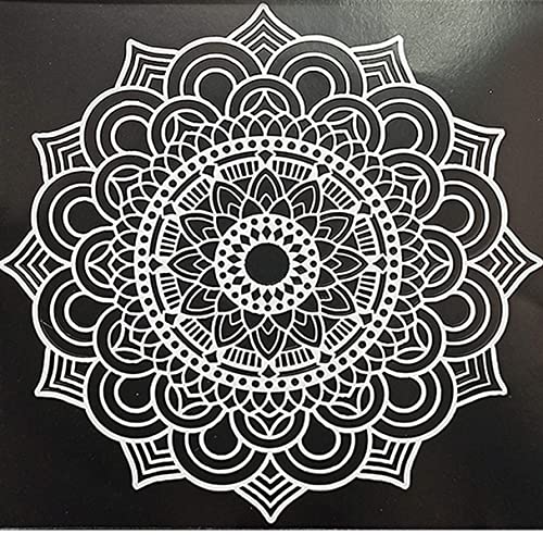 CrafTreat Mandala Template for Painting on Wood, Canvas, Paper, Fabric, Floor and Wall - Mandala Size:6 x Inch Reusable DIY Art Craft Stencils Large Stencil Wall Art von CrafTreat