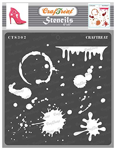 CrafTreat Flecken Und Splatter Schablone (15cms x 15cms) wiederverwendbare schablonen für Malen auf Holz, Leinwand, Papier, Stoff, Boden, Wand und Fliesen DIY-Kunst- und Bastelschablonen CrafTreat Flecken Und Splatter Schablone (15cms x 15cms) wiederverwendbare schablonen für Malen auf Holz, Leinwand, Papier, Stoff, Boden, Wand und Fliesen DIY-Kunst- und Bastelschablonen von CrafTreat
