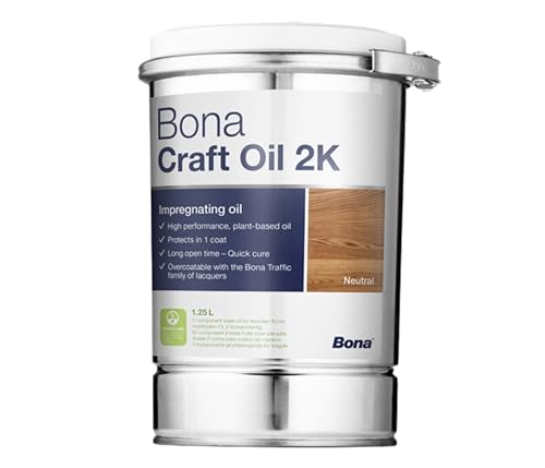 BONA "Craft Oil 2K", Farbton: Clay / Braun, 1,25 Liter Dose von Bona