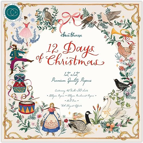 Craft Consortium Double-Sided Paper Pad 12"X12" 40/Pkg-12 Days Of Christmas von Craft Consortium