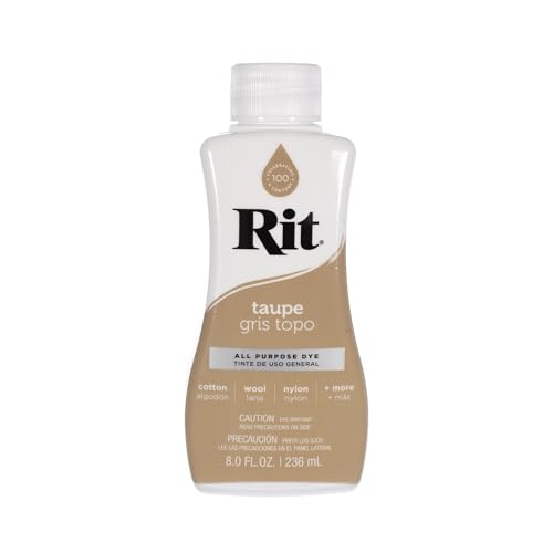 Rit Dye Liquid – Große Auswahl an Farben – 237 ml (Taupe) von Craft County