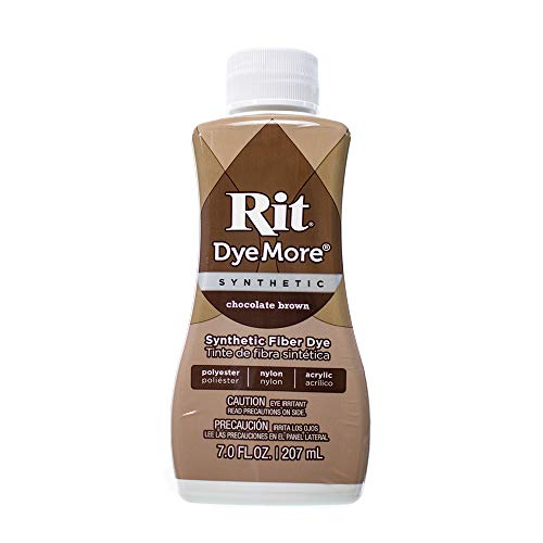 Rit DyeMore Kunstfaserfarbe für Kleidung, Dekoration und Handwerk, 198 ml, Schokoladenbraun, 1 Packung von Craft County