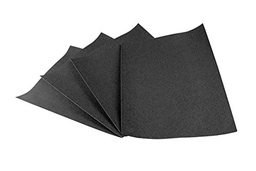 10 Bögen Craft-Equip Schleifpapier 230 x 280 mm P80 bis P400 Schleifbogen gemischt von Craft-Equip