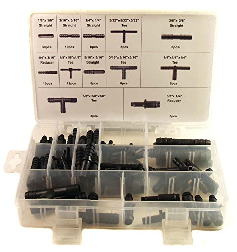 Craft-Equip 113 tlg. Schlauchverbinder Set T-Stück Verbinder Reduzierstück KFZ von Craft-Equip