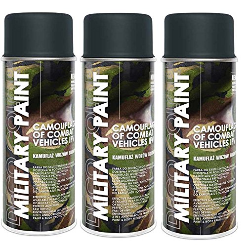 DC 3er Sparpack Panzergrau Ral 7016 MILITÄR Army Militärlack Lackspray 400ml Nato von Craft-Equip