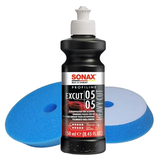 Polier-Set bestehend aus Sonax Politur EXCUT 05-05 in 250ml und 2 Stück Craft-Equip Polierpads Polier-Set bestehend aus Sonax Politur EXCUT 05-05 in 250ml und 2 Stück Craft-Equip Polierpads von Craft-Equip