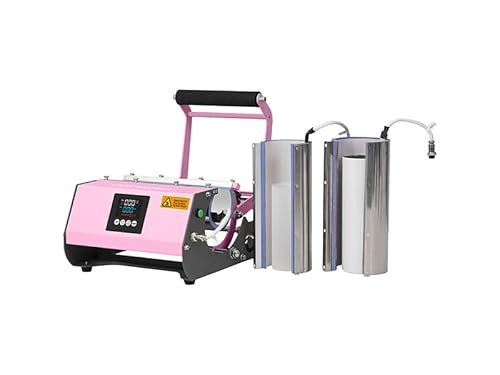 Craft Express Elite Pro Max 2 in 1 Tumbler Pressmaschine für Sublimationsrohlinge - Rosa Tumbler Wärmepresse für Sublimationsbecher - Sublimationsbecher Pressmaschine für Sublimation Tassen Basteln von Craft Express