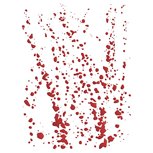 Blutspritzer-Schablone, 11,4 x 15,2 cm – Spritzer, Spritzer, Streifen, flüssige Farbe, Tinte, Spot Blot Blutspritzer-Schablone, 11,4 x 15,2 cm – Spritzer, Spritzer, Streifen, flüssige Farbe, Tinte, Spot Blot von Craft Kreatively