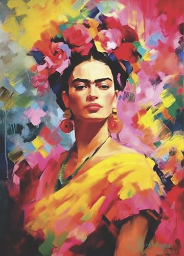 Frida Kahlo Reispapier, 29 x 40,5 cm (1 Stück) – Decoupage-Kunstwerk für Poster, Möbel und Handwerk, Decoupage von CRAFT KREATIVELY von Craft Kreatively