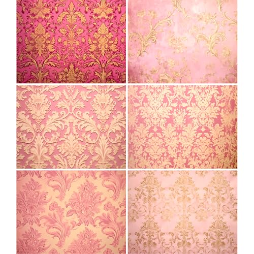 Pink n Gold Damast Reispapier, 21 x 27 cm, Decoupage-Papier-Design für Möbel, gemischte Medien, Karten & Handwerk, Decoupage von CRAFT KREATIVELY Pink n Gold Damast Reispapier, 21 x 27 cm, Decoupage-Papier-Design für Möbel, gemischte Medien, Karten & Handwerk, Decoupage von CRAFT KREATIVELY von Craft Kreatively