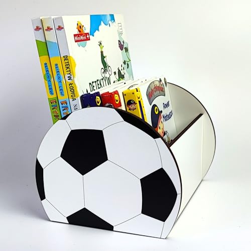 Craft Maestro Kinder Bücherregal in Fußballform - Holz Aufbewahrungsbox für Kinderzimmer von Craft Maestro