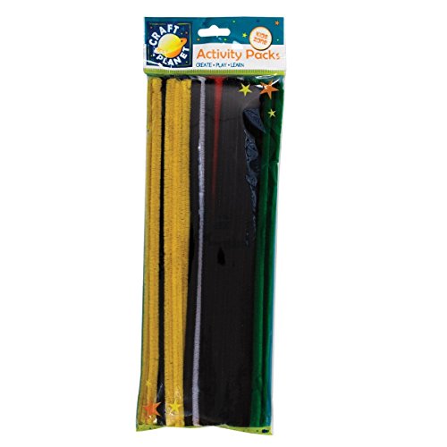 Craft Planet 300 mm Chenille Vorbau Vivid, Mehrfarbig, 60 Stück von Craft Planet