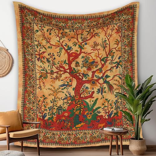 Craft Trade Gelb Baum Wandteppich Indische Wandtuch Tapestry Wandbehang Boho Wandteppiche für Heimdeko Wohnzimmer und Schlafzimmer - 213 x 228 cm Craft Trade Gelb Baum Wandteppich Indische Wandtuch Tapestry Wandbehang Boho Wandteppiche für Heimdeko Wohnzimmer und Schlafzimmer - 213 x 228 cm von Craft Trade