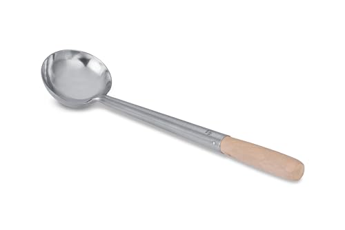 Craft Wok Kleine Wok-Schöpfkelle, Edelstahl, traditioneller Wok-Hoak mit ergonomischem Holzgriff, professionelles asiatisches Küchenutensil zum Rühren und Servieren / 732W6-1 Craft Wok Kleine Wok-Schöpfkelle, Edelstahl, traditioneller Wok-Hoak mit ergonomischem Holzgriff, professionelles asiatisches Küchenutensil zum Rühren und Servieren / 732W6-1 von Craft Wok
