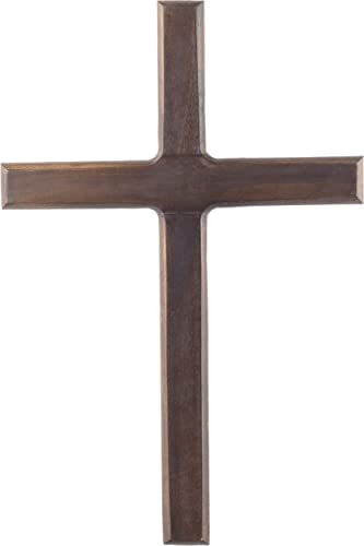 Craft&Style Kruzifix Holzkreuz Wandkreuz schlichtes dunkles Holz natur braun HxB: 30x20cm von Craft&Style