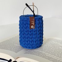 Brillenhalter Mit Ständer, Gehäkelter Korb Aus Baumwolle von CraftByAnned