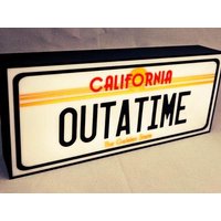 Outatime, Back To The Future, Bullfrog, Usb/Battery, Led, Lichtbox, Nachtlicht, Retro, Gadget, Light Box, Night Light, Gaming, Retrogaming von CraftClubDE