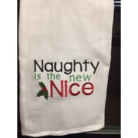 Frech Ist Die Neue Schöne Weihnachten Bestickt Mehl Sack Handtuch Frech Ist Die Neue Schöne Weihnachten Bestickt Mehl Sack Handtuch von CraftDivaCreations