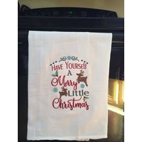 Gönnen Sie Sich Ein Frohes Weihnachten Besticktes Mehlsack Handtuch Gönnen Sie Sich Ein Frohes Weihnachten Besticktes Mehlsack Handtuch von CraftDivaCreations