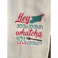 Hey Gut Aussehend Whatcha Bekam Kochen Bestickt Mehl Sack Handtuch Hey Gut Aussehend Whatcha Bekam Kochen Bestickt Mehl Sack Handtuch von CraftDivaCreations