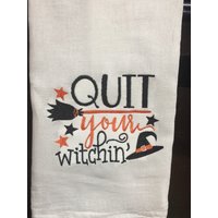 Hör Auf Mit Deiner Hexerei Einem Bestickten Mehlsack Hör Auf Mit Deiner Hexerei Einem Bestickten Mehlsack von CraftDivaCreations