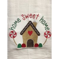 Home Süße Seendelebkuchen Haus Bestickt Mehl Sack Handtuch von CraftDivaCreations