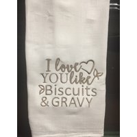 Ich Liebe Dich Wie Kekse Und Soße Besticktes Mehlsack Handtuch Ich Liebe Dich Wie Kekse Und Soße Besticktes Mehlsack Handtuch von CraftDivaCreations