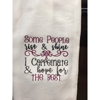 Koffeinieren Und Auf Das Schönste Bestickte Mehlsacktuch Hoffen Koffeinieren Und Auf Das Schönste Bestickte Mehlsacktuch Hoffen von CraftDivaCreations