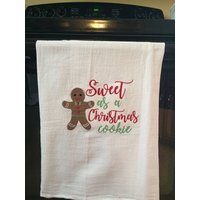 Lebkuchenmann Besticktes Mehlsack Handtuch Mit Dem Spruch Zuckersüß Wie Ein Keks Lebkuchenmann Besticktes Mehlsack Handtuch Mit Dem Spruch Zuckersüß Wie Ein Keks von CraftDivaCreations