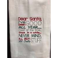 Lieber Nikolaus, Ich War Das Ganze Jahr Brav Meistens Egal Kaufe Gleich Mein Eigenes Besticktes Mehlsackzeug Lieber Nikolaus, Ich War Das Ganze Jahr Brav Meistens Egal Kaufe Gleich Mein Eigenes Besticktes Mehlsackzeug von CraftDivaCreations