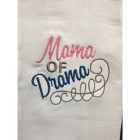 Mama Des Dramas Bestickt Mehl Sack Handtuch Mama Des Dramas Bestickt Mehl Sack Handtuch von CraftDivaCreations